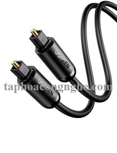 Ugreen 70893 3M cáp quang Toslink Optical đầu mạ vàng 24k âm thanh 7.1 màu đen AV122 30070893